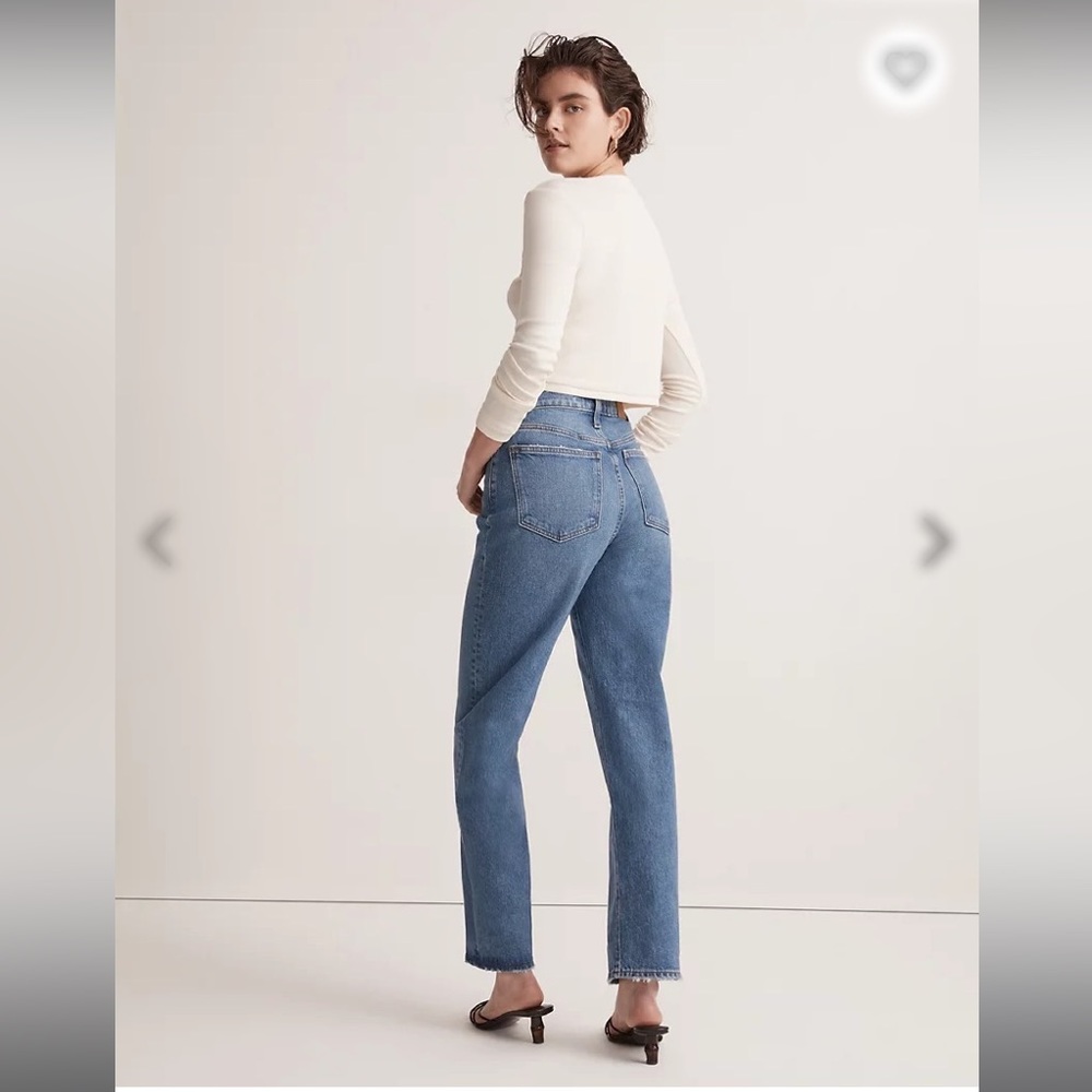 💗 Madewell The Perfect Vintage Straight Jean 27